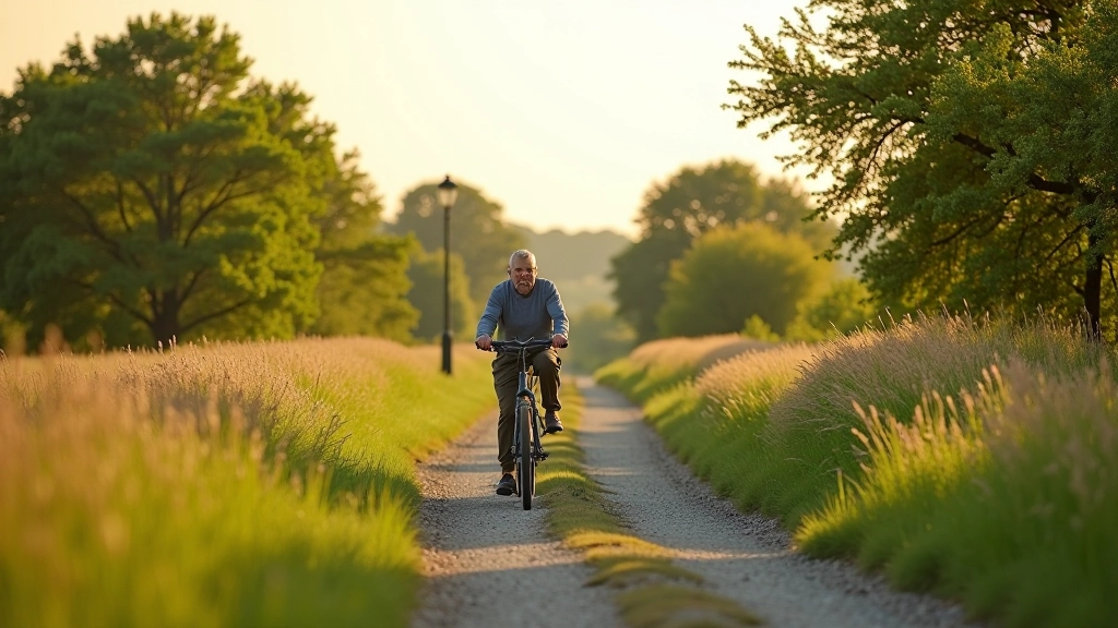 Scenic view of the Old Rail Trail between Athlone and Mullingar with flat terrain
